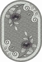 Ковер MEGA CARVING 4784 GRAY Овал