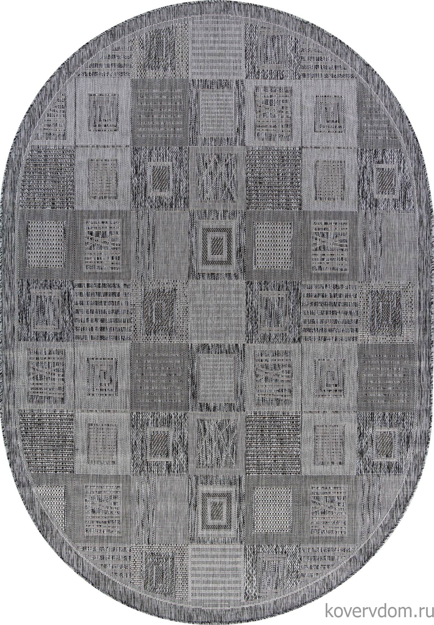 Ковер KAIR S138 DARK GRAY Овал Ковер KAIR S138 DARK GRAY Овал