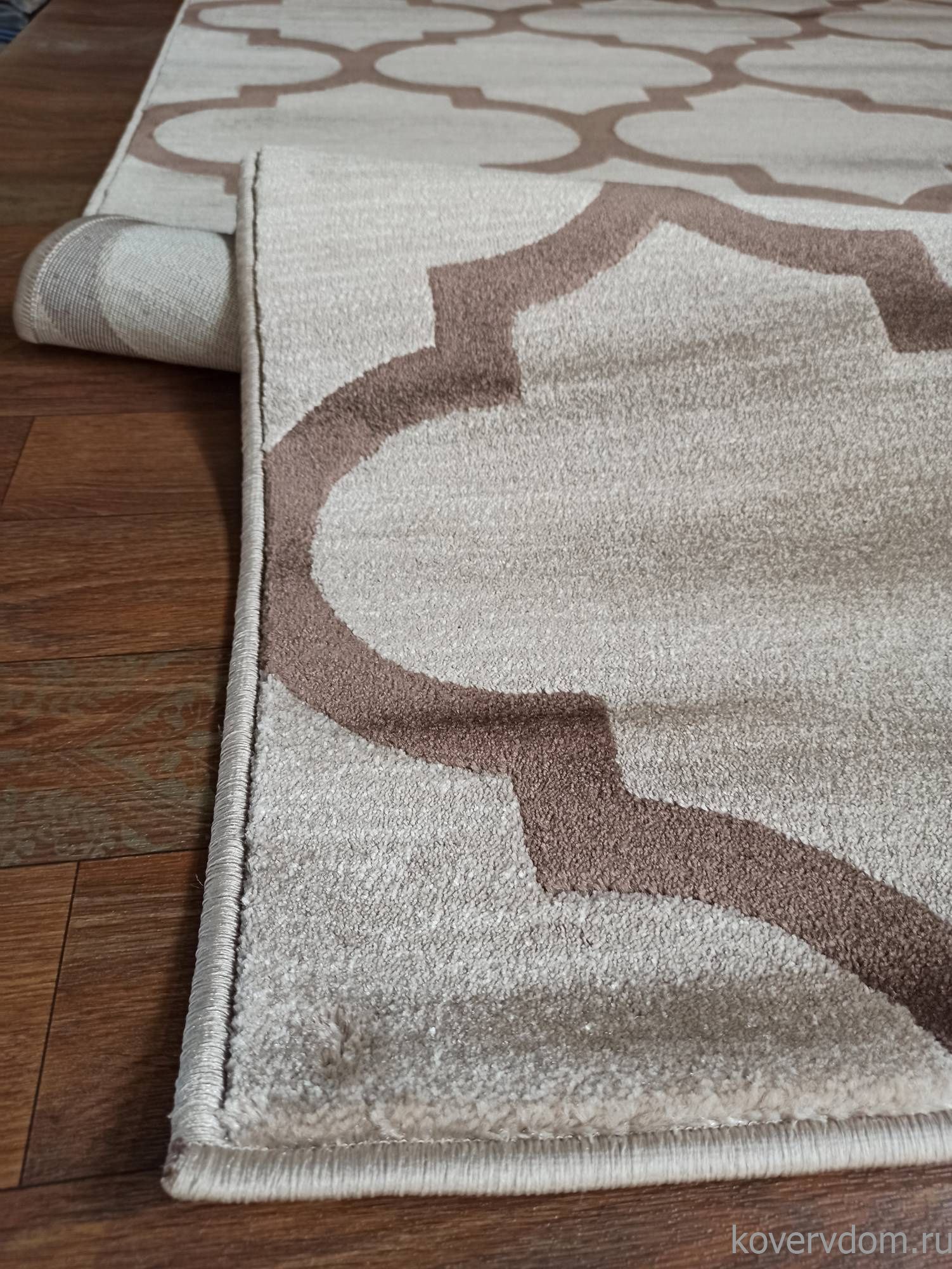 Ковер MEGA CARVING WK d422 DARK BEIGE