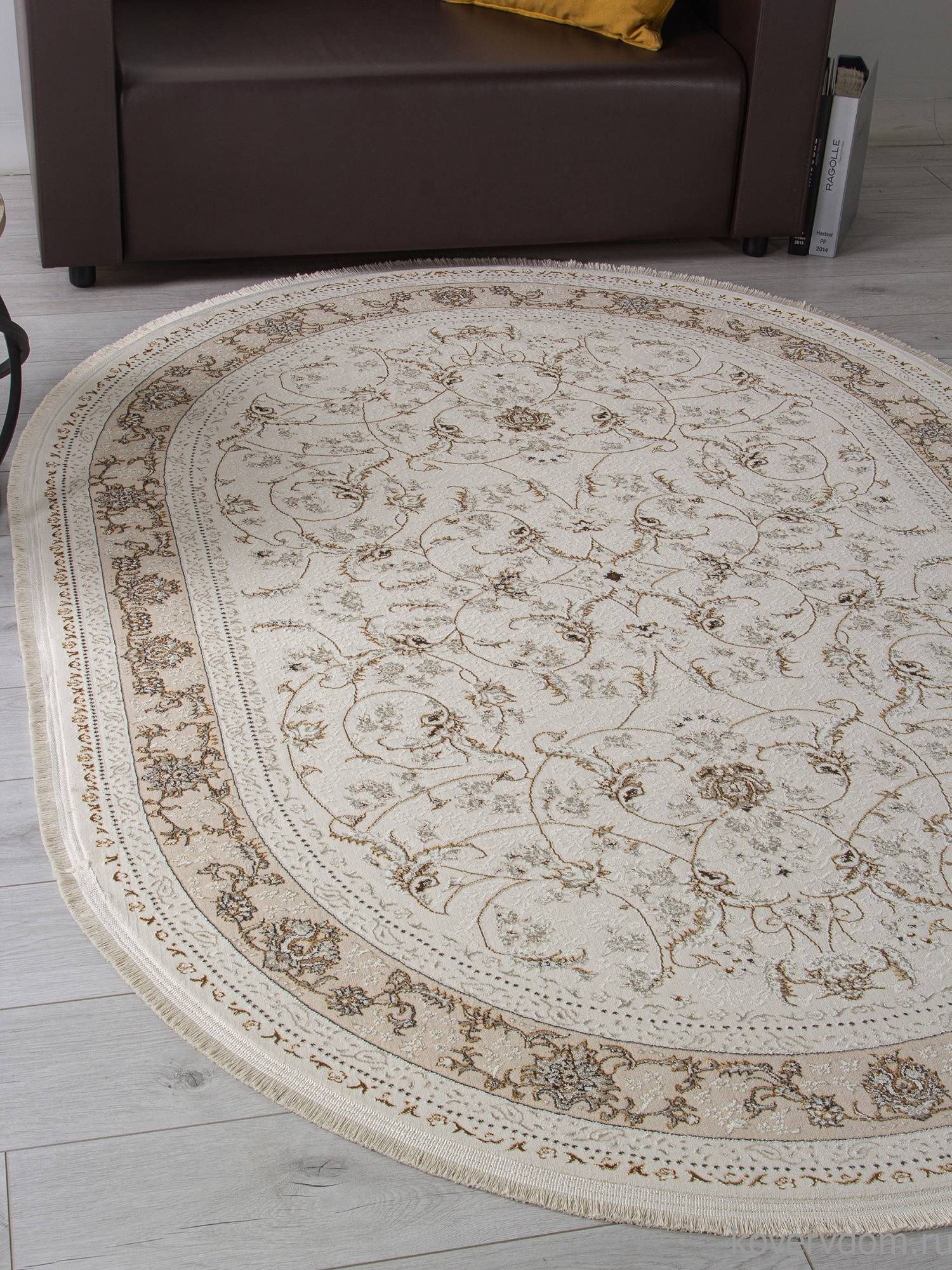 Ковер ZARINA M101B CREAM / CREAM Овал Ковер ZARINA M101B CREAM / CREAM Овал