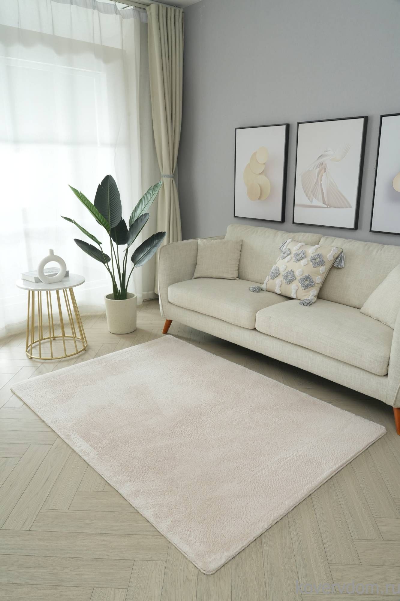 Ковер из искусственного меха RABBIT PX2000 L.BEIGE Ковер из искусственного меха RABBIT PX2000 L.BEIGE