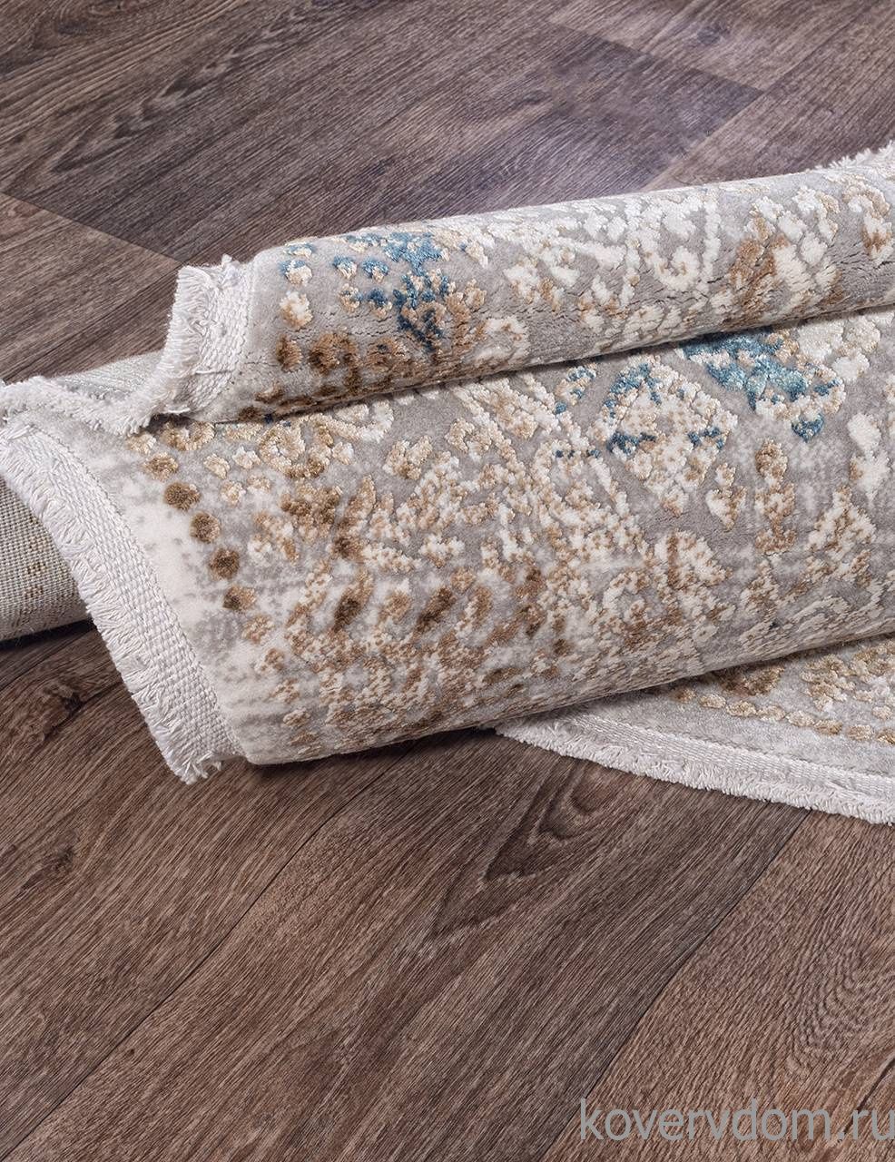 Ковер ALLURES 12025 CREAM / BLUE Круг Ковер ALLURES 12025 CREAM / BLUE Круг