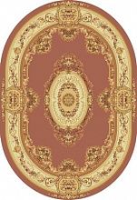 Овальный ковер розовый шерстяной Floare BUSHE 210-3281 ОВАЛ