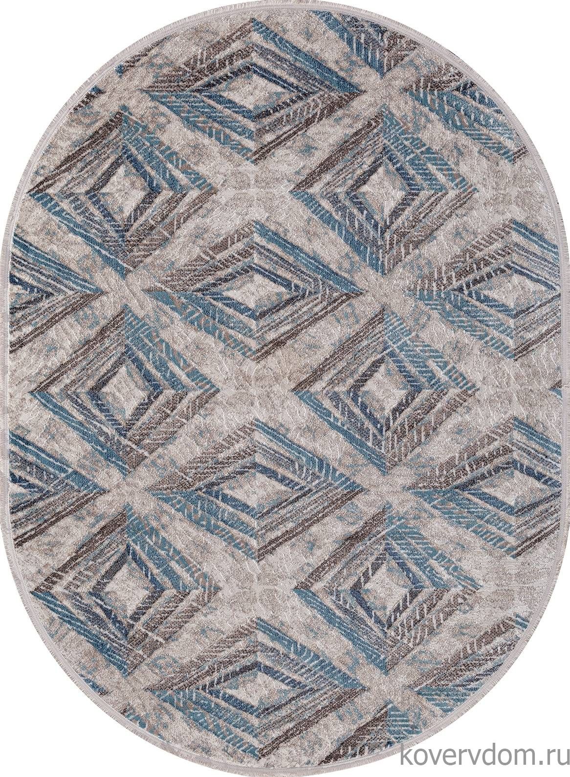Ковер MOROCCO D855 BLUE Овал Ковер MOROCCO D855 BLUE Овал