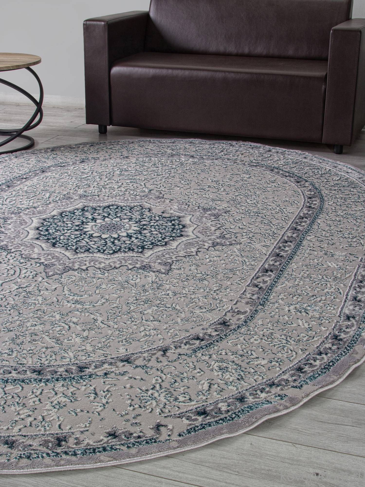 Ковер PALERMO F294 GRAY Овал