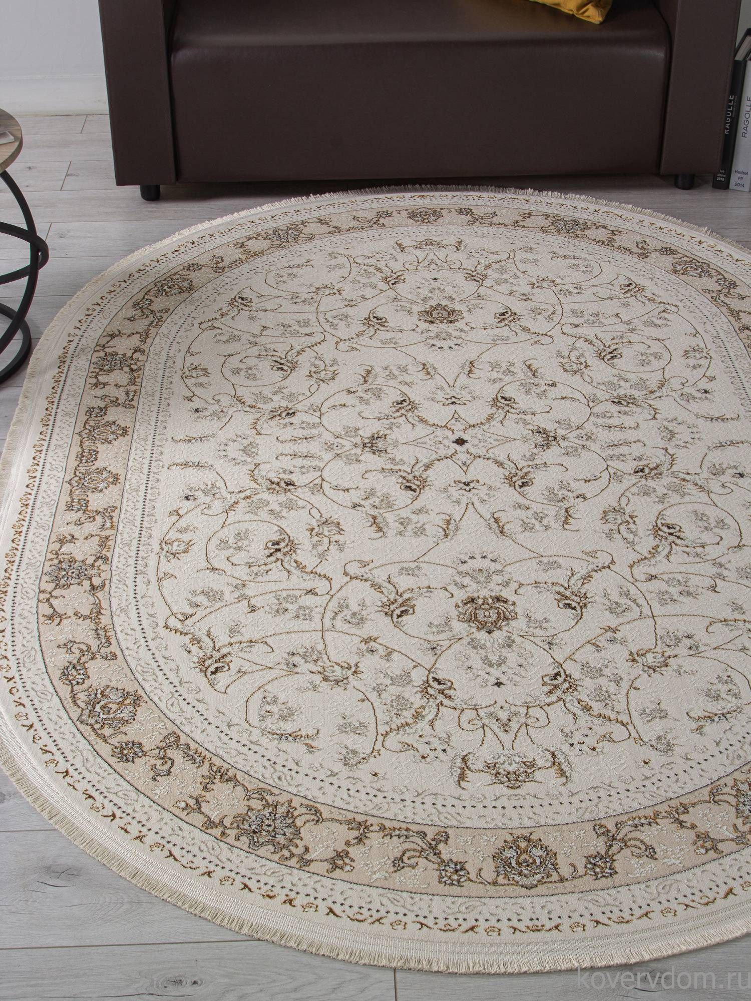 Ковер ZARINA M101B CREAM / CREAM Овал Ковер ZARINA M101B CREAM / CREAM Овал