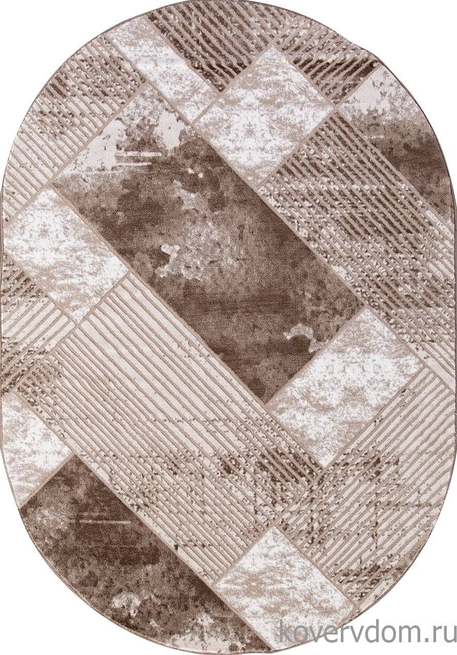 Ковер MARDAN 5024A VIZON SHRINK / BROWN Овал