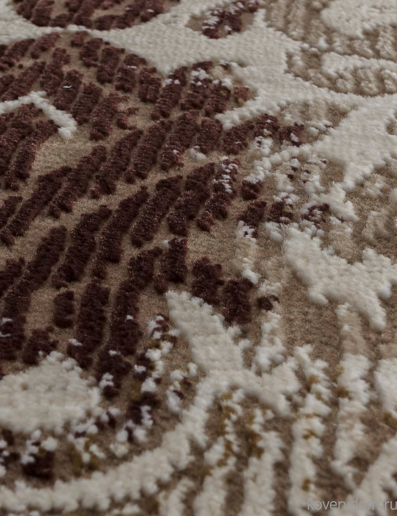 Ковер QUANTUM 03011B BROWN / BROWN Овал