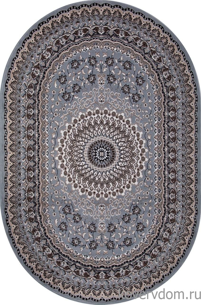 Ковер SIERRA D504 BLUE-BROWN 2 Овал Ковер SIERRA D504 BLUE-BROWN 2 Овал