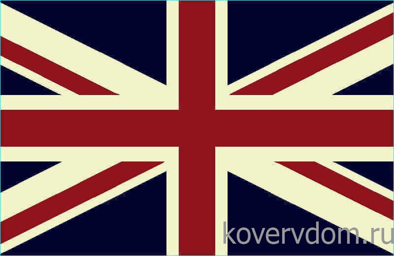Ковер Британский флаг темно-синий 