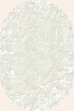 Ковер с геометрическим рисунком Elegance 4945B D.Grey-D.Grey Овал