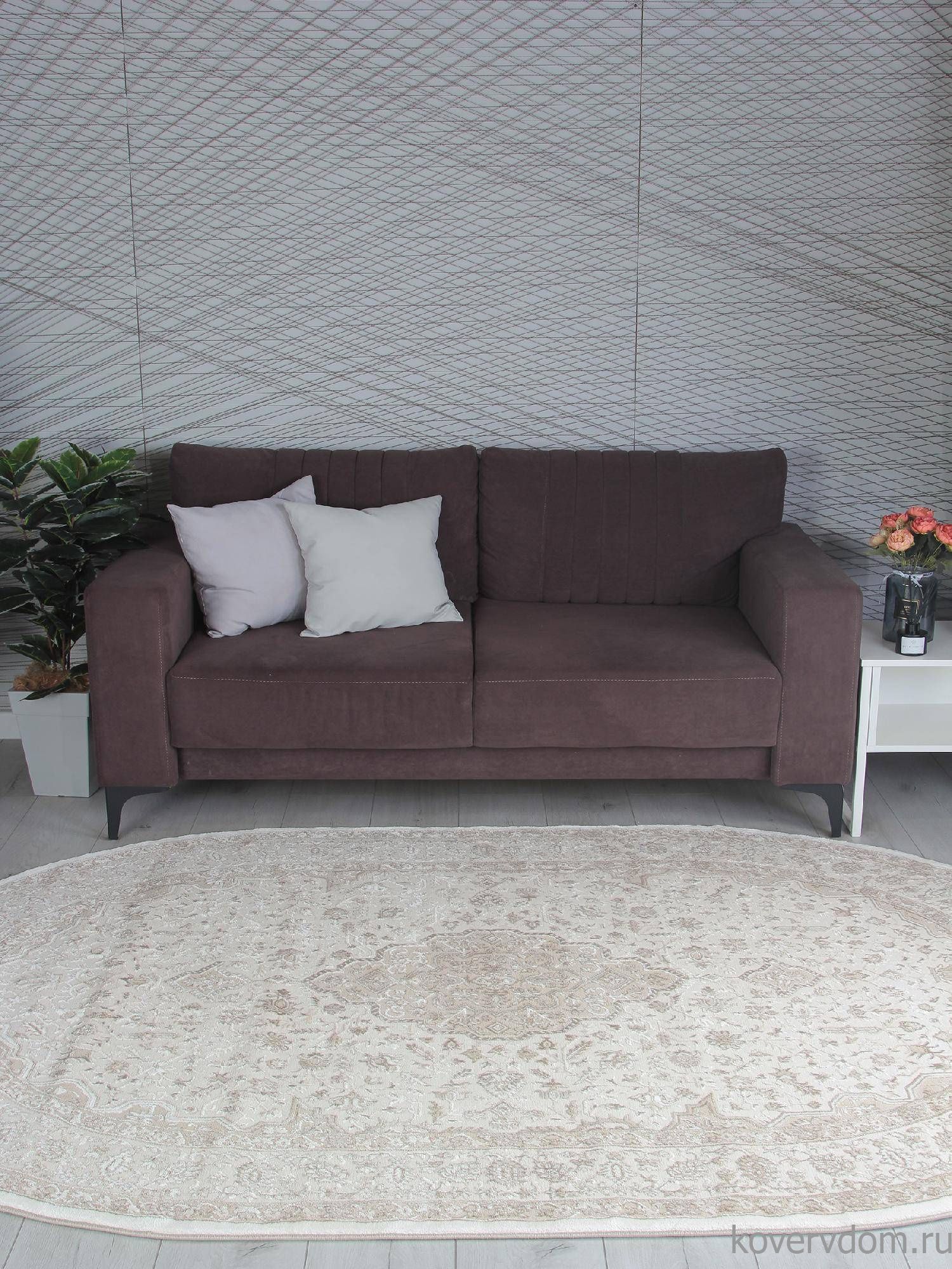 Ковер ARMINA GA073A BROWN / BROWN Овал