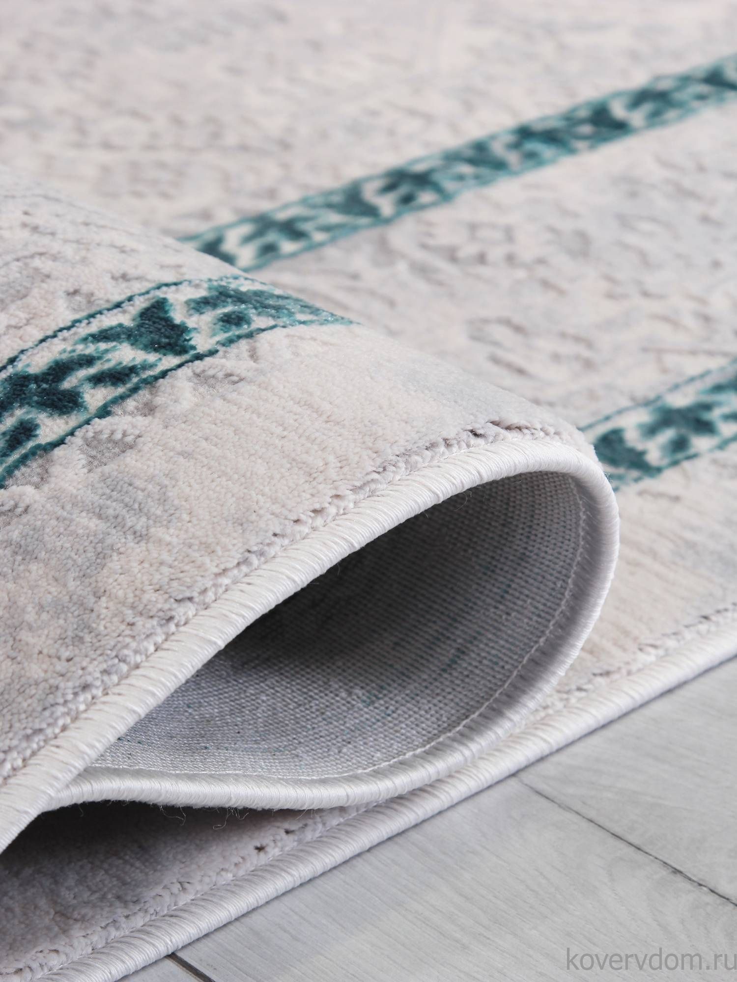 Ковер AMELI 9255A S.L.GREY / P.TURQUOISE