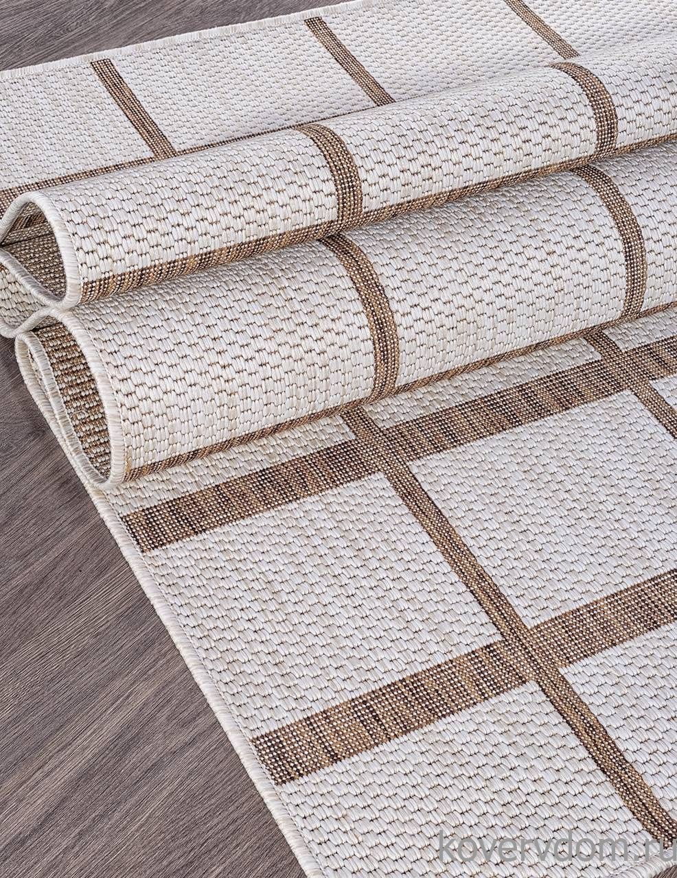 Ковер циновка VEGAS S004 CREAM-BROWN