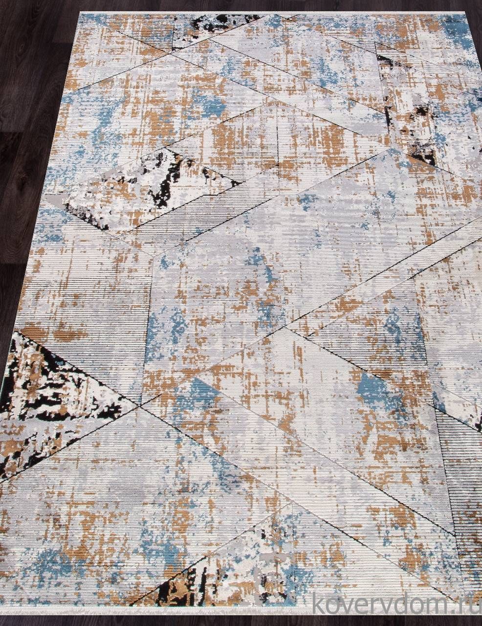 Ковер ERVA 18128 L.GRAY / BLUE Ковер ERVA 18128 L.GRAY / BLUE