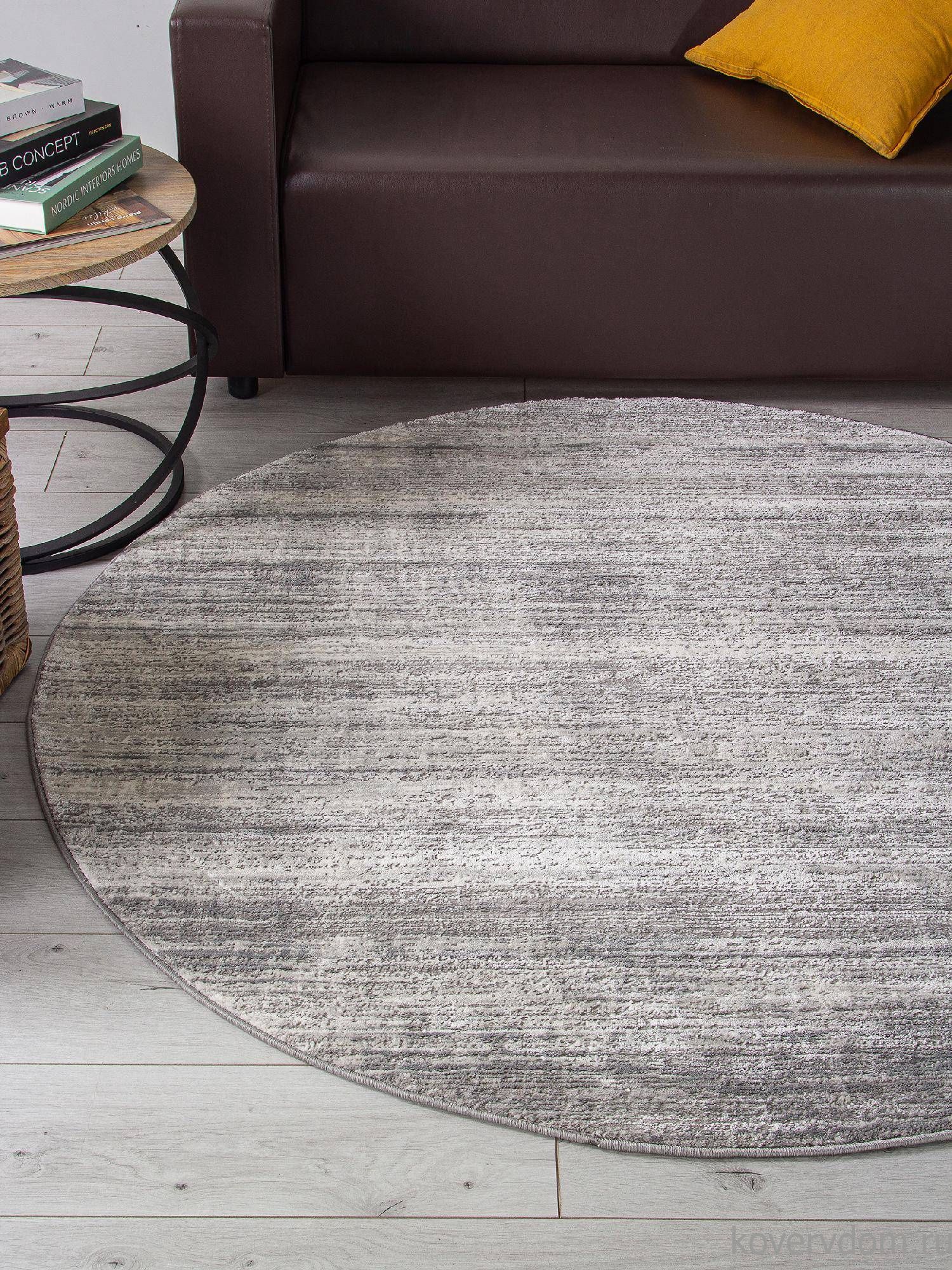 Ковер ARMINA 04077G GREY / GREY Круг Ковер ARMINA 04077G GREY / GREY Круг