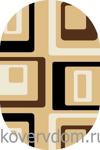 Ковер COMFORT SHAGGY 2 s618 BEIGE-BLACK Овал Ковер COMFORT SHAGGY 2 s618 BEIGE-BLACK Овал
