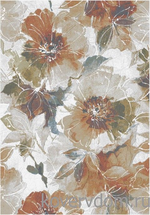 Ковер из вискозы с цветами MAYUMI 85016 6161 