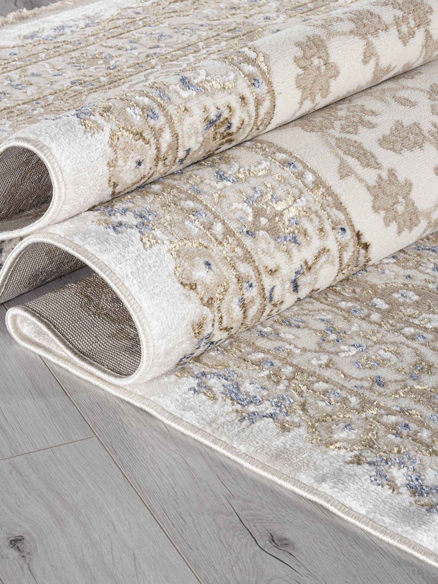 Ковер MOSSO 27239A CREAM / BLUE Ковер MOSSO 27239A CREAM / BLUE