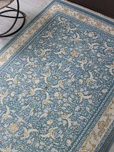 Ковер голубой ZARINA M101B BLUE SHIRINK / BLUE SHIRINK