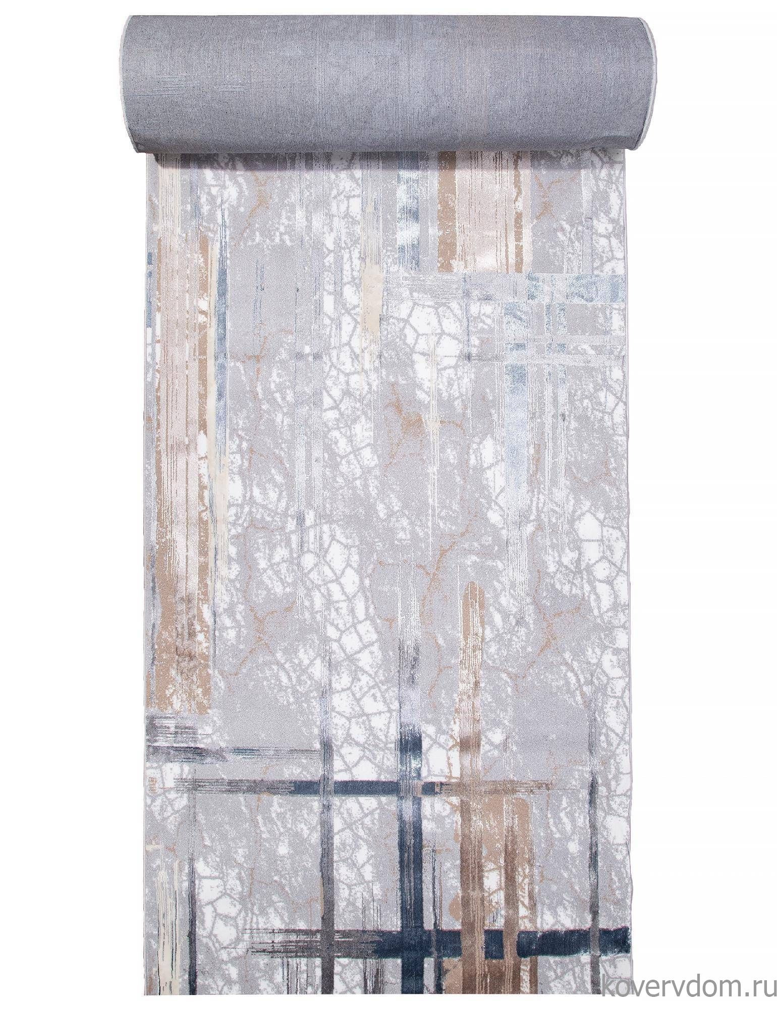 Ковровая Дорожка PERU C071A D.GREY SHIRINK / BLUE FDY