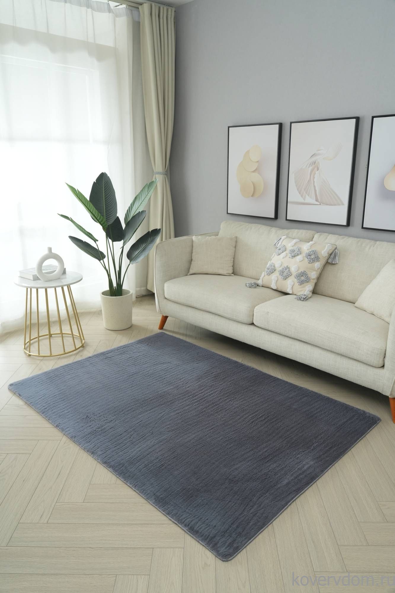 Ковер из искусственного меха RABBIT PX2000 GRAY Ковер из искусственного меха RABBIT PX2000 GRAY