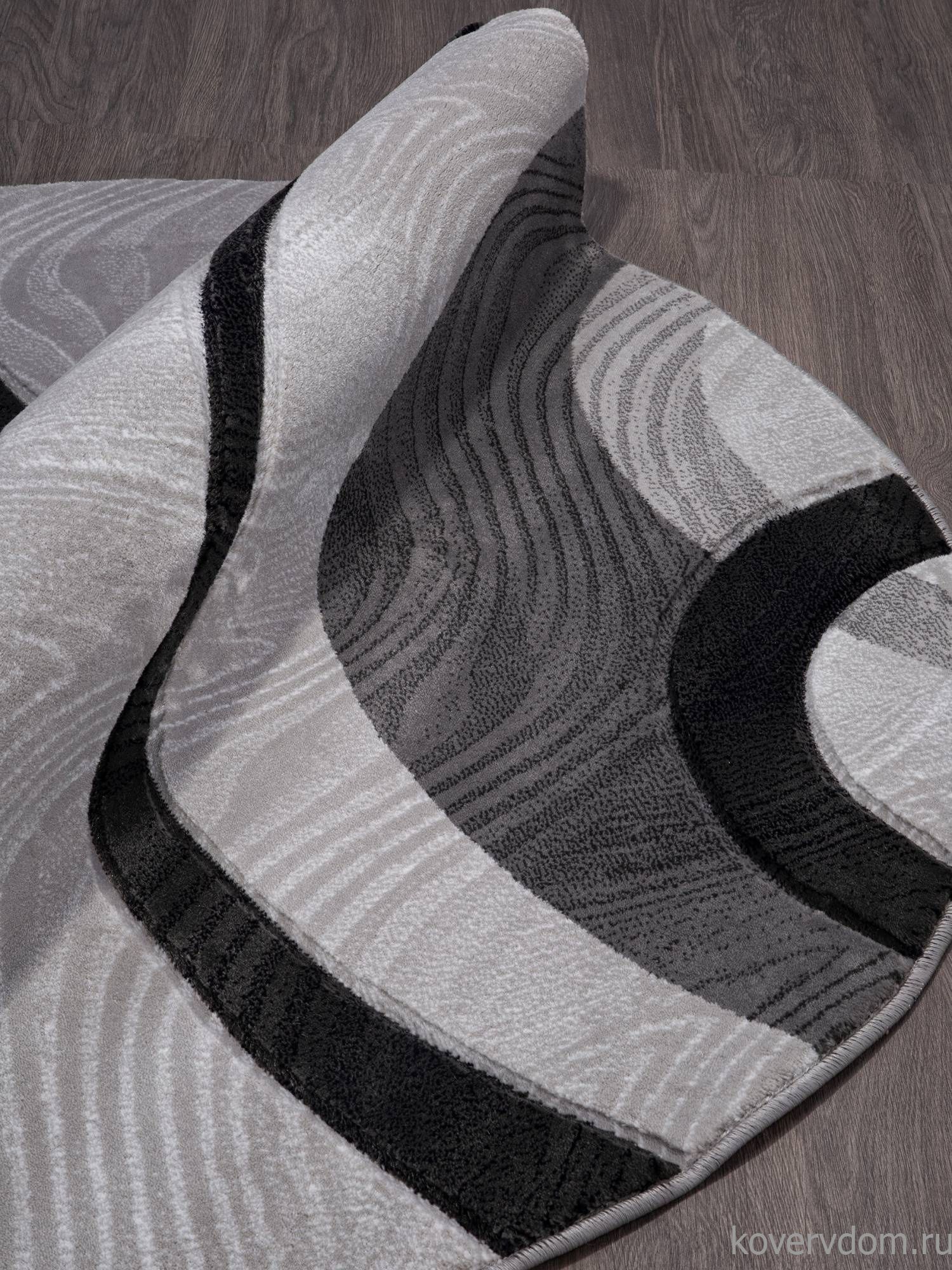 Ковер MEGA CARVING 4783 GRAY Круг