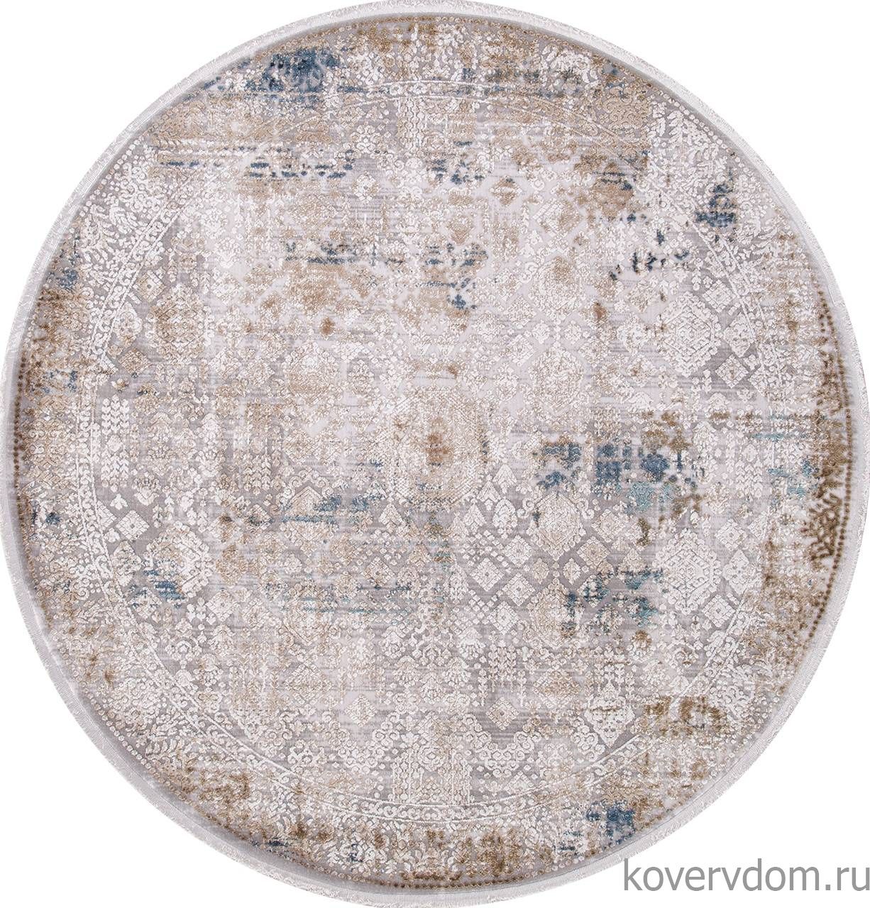 Ковер ALLURES 12025 CREAM / BLUE Круг Ковер ALLURES 12025 CREAM / BLUE Круг