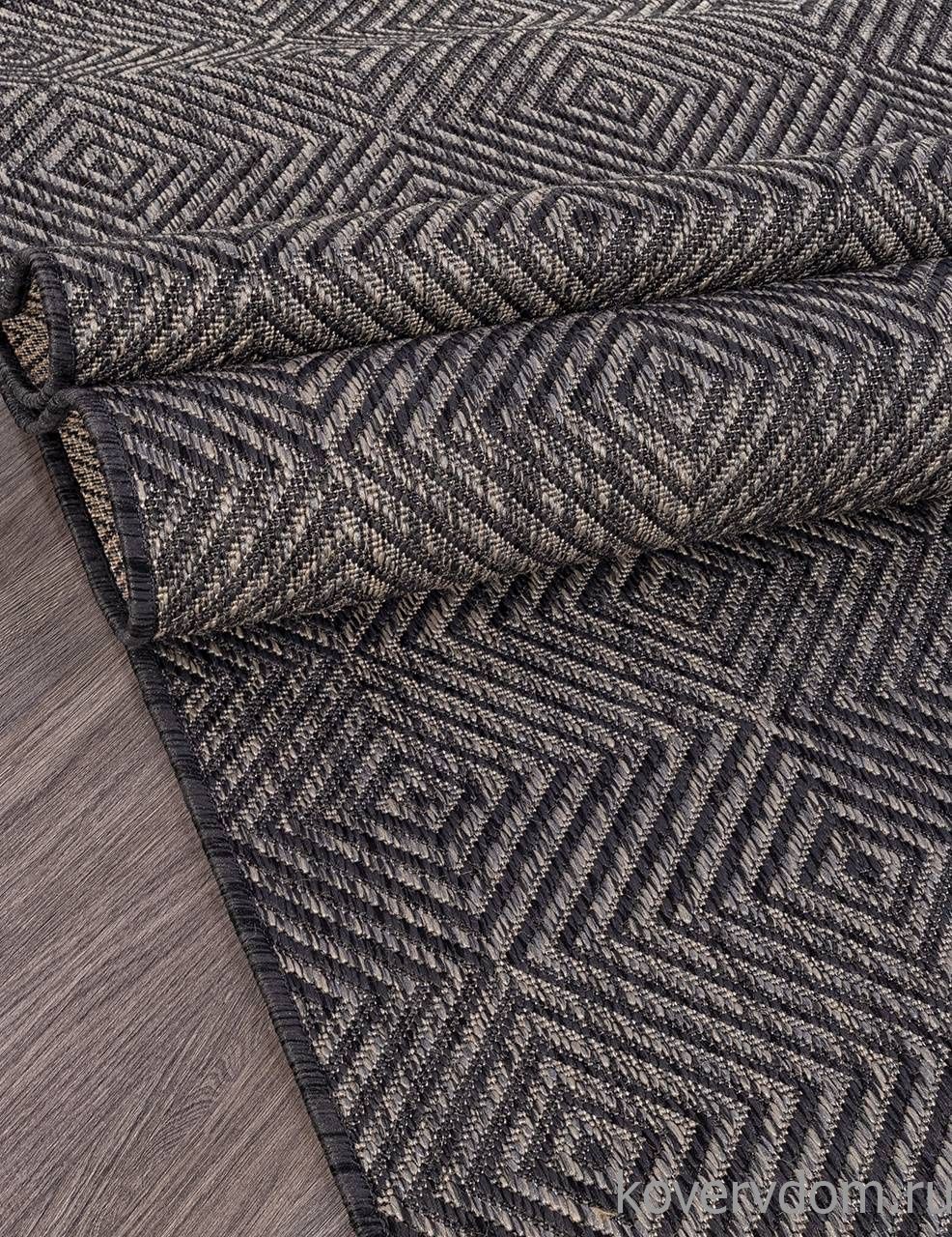 Ковер циновка VEGAS S006 D.GRAY-BLACK Ковер циновка VEGAS S006 D.GRAY-BLACK