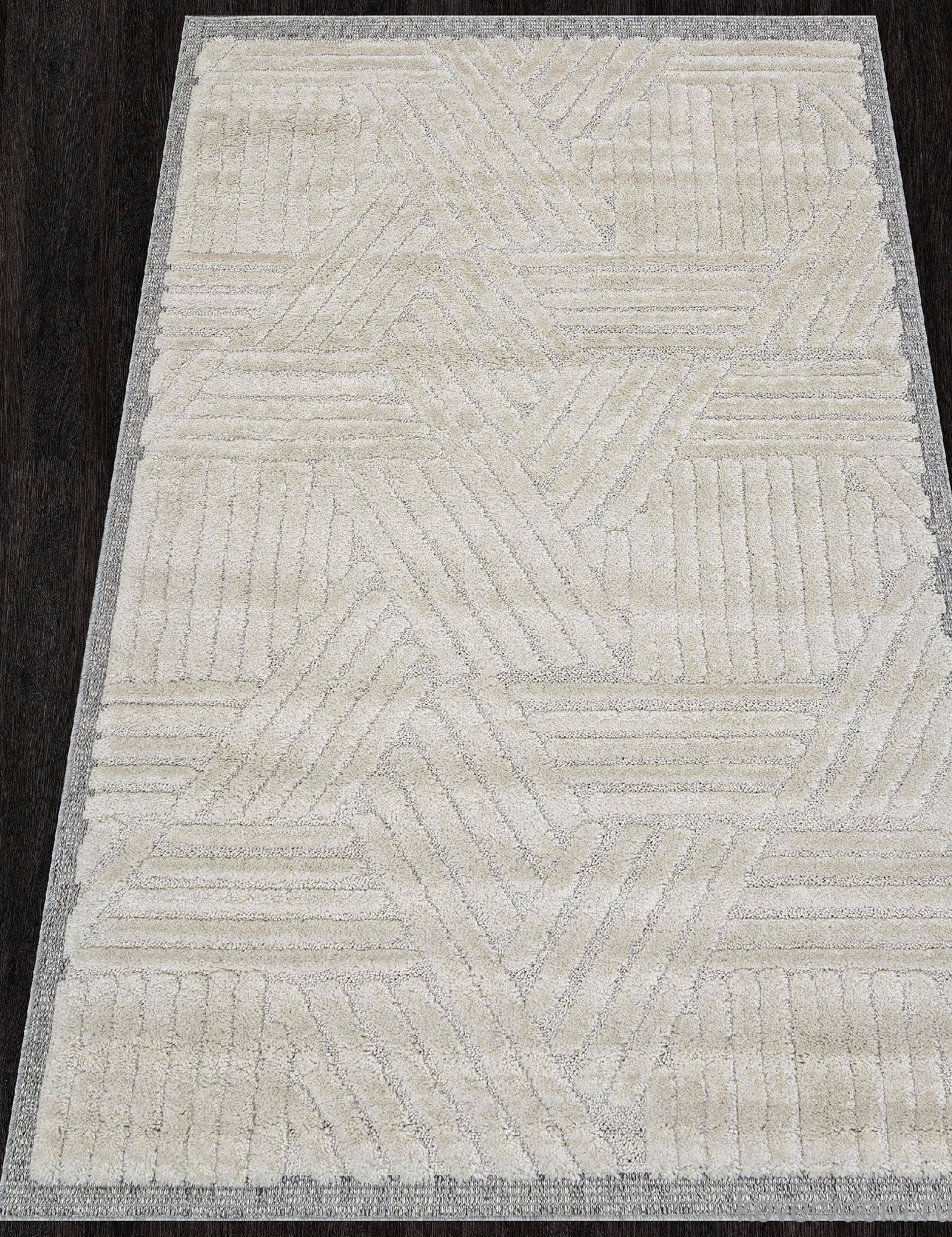 Ковер TUNIS-A 6607A WHITE / WHITE Ковер TUNIS-A 6607A WHITE / WHITE