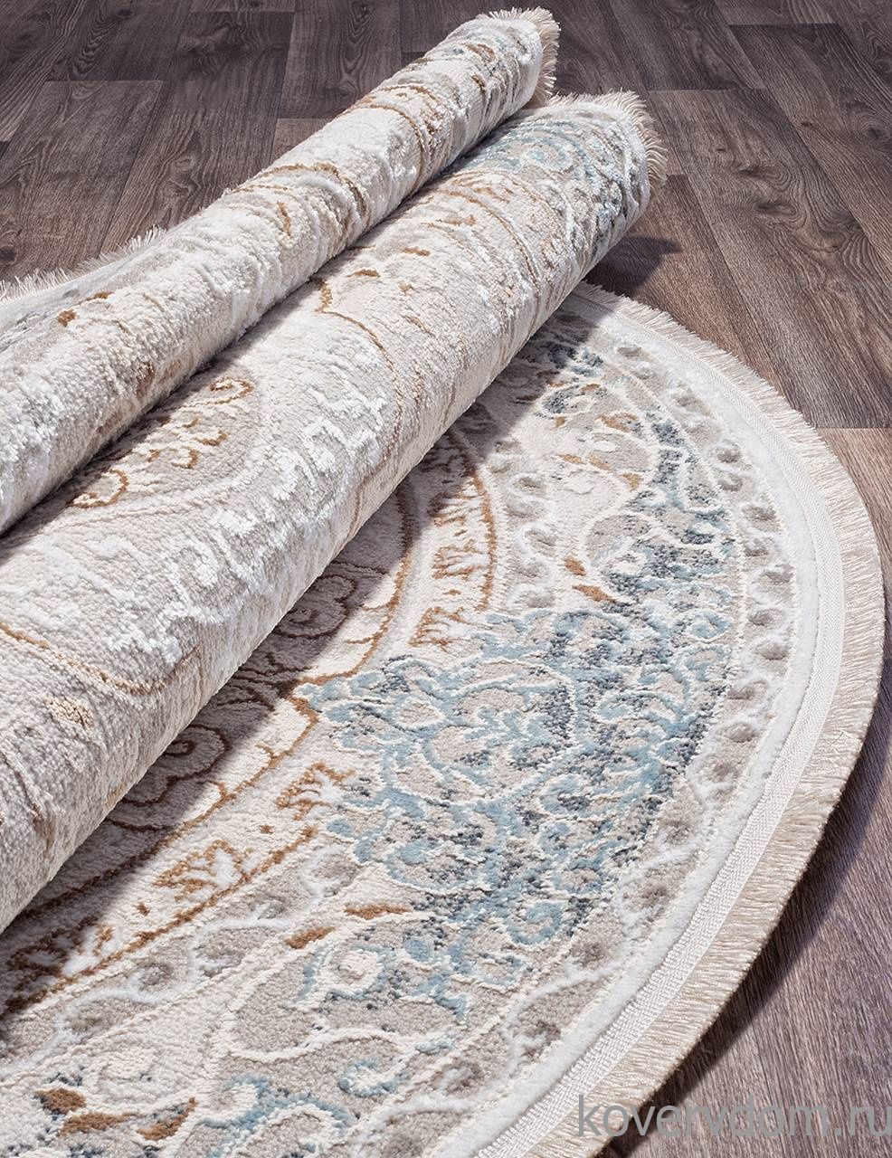 Ковер RODOS 7439A L.BLUE / CREAM Овал Ковер RODOS 7439A L.BLUE / CREAM Овал