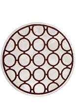 Круглый ковер красный SARDES TRUVA 08421R RED / RED Круг