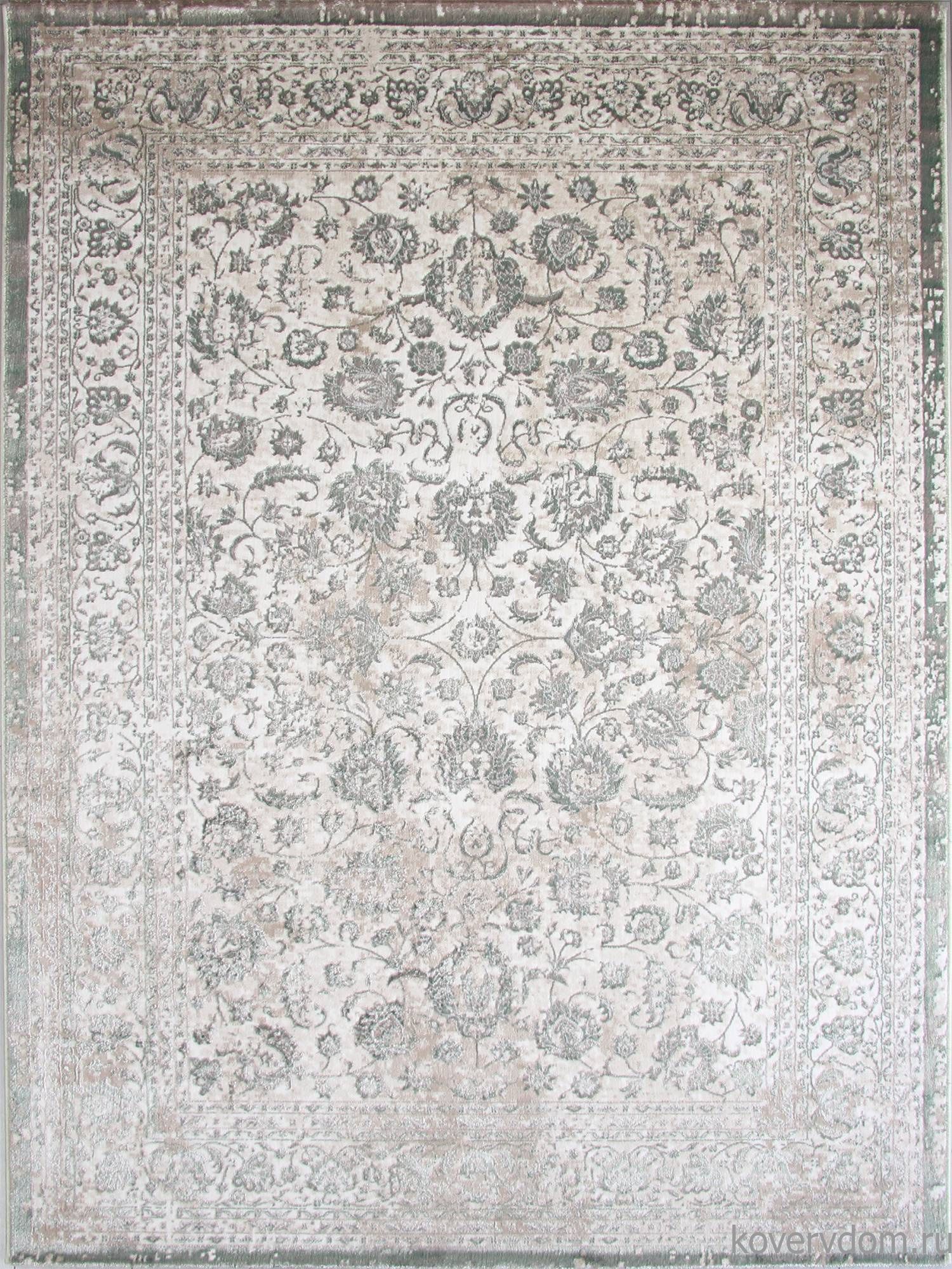 Ковер LILY 8504A S.WHITE / P.GREEN