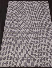 Однотонный ковер из вискозы GENOVA 938526 595953 V Серый